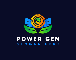 Solar Energy Power logo design