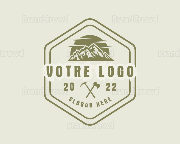 Mountain Climbing Equipment Logo