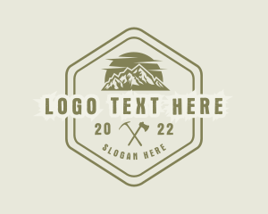 Camping Gear - Mountain Climbing Equipment logo design