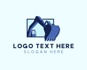 Dig - Heavy Duty Excavator Digger logo design