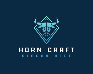 Long Horned Bull logo design