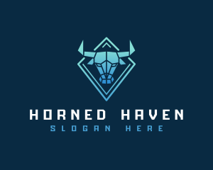 Long Horned Bull logo design