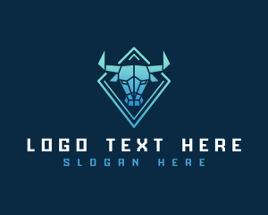 Torro - Long Horned Bull logo design