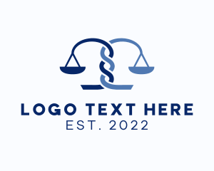 Law Enforcer - Braided Justice Scale logo design