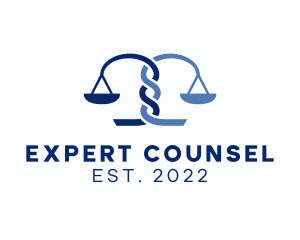 Counsel - Braided Justice Scale logo design