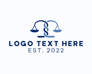 Lawyer - Braided Justice Scale logo design