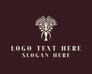Forestry - Nature Woman Tree logo design