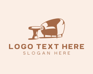 Chair - Coffee Table Chair logo design