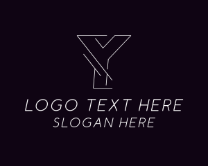 Online - Modern Tech Letter Y logo design