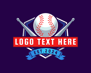 Softball - Baseball Sports League logo design