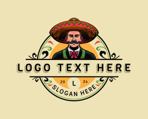 Mariachi - Mexican Sombrero Hat logo design