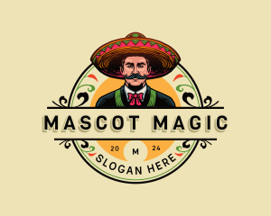 Mexican Sombrero Hat logo design