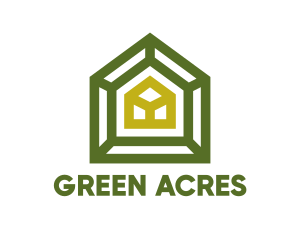 Green Frame House logo design