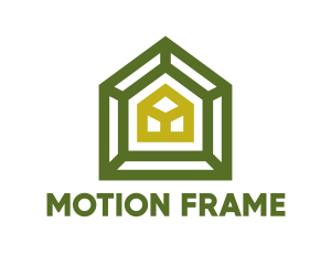 Green Frame House logo design