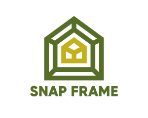 Green Frame House logo design