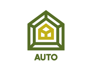 Line - Green Frame House logo design