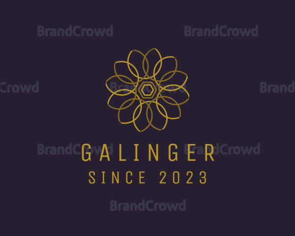 Modern Geometric Flower Logo