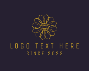 Financing - Modern Geometric Flower logo design