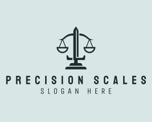 Judiciary Scale Sword  logo design