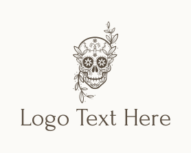 Taqueria - Calavera Skull Tattoo logo design