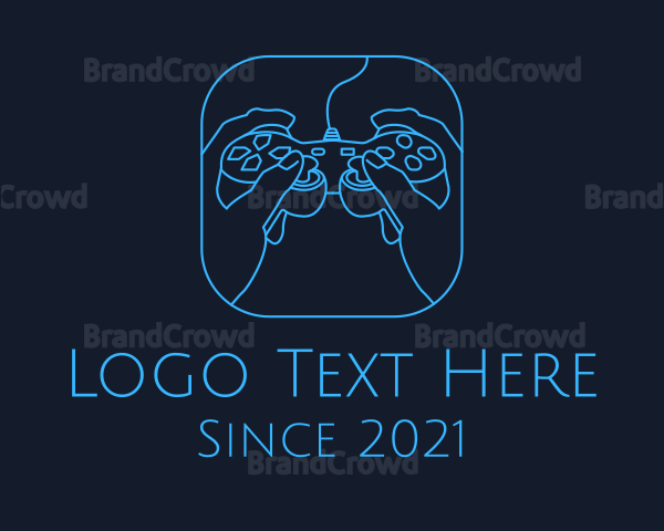 Outline Minimalist Controller Logo