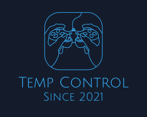 Outline Minimalist Controller logo design