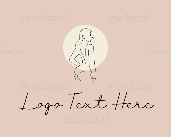 Minimalist Sexy Swimsuit Logo