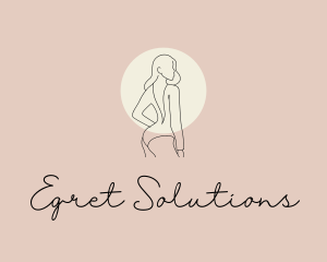 Minimalist Sexy Swimsuit Logo