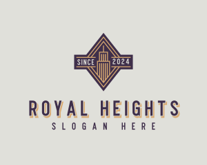 High Rise Building Realty logo design