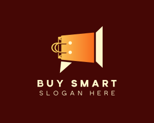 Purchase - Shopping Bag Megaphone Sale logo design