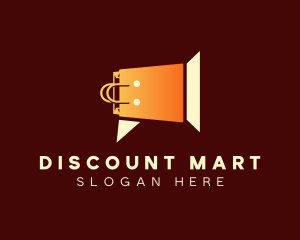 Bargain - Shopping Bag Megaphone Sale logo design