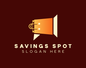 Bargain - Shopping Bag Megaphone Sale logo design