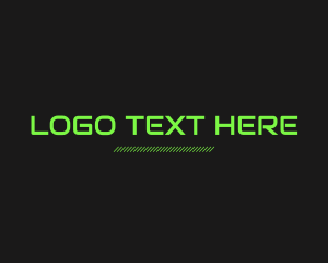 Online Gaming - Green Software Wordmark logo design
