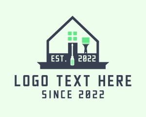 House Paint - Home Renovation Tools logo design