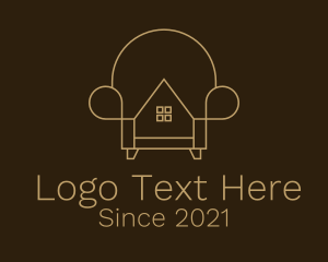 Interior Decoration - Home Couch Furnishing logo design
