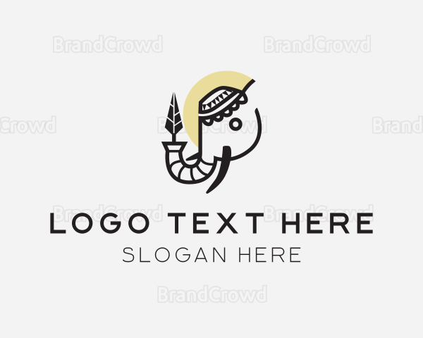 Indian Elephant Animal Logo