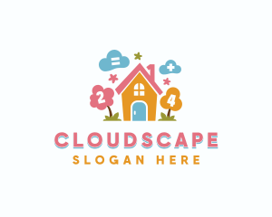 Clouds - Kindergarten Daycare Nursery logo design