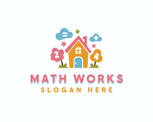 Math - Kindergarten Daycare Nursery logo design