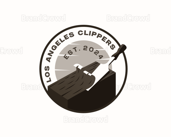 Chisel Woodwork Carpentry Logo