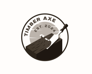 Chisel Woodwork Carpentry logo design