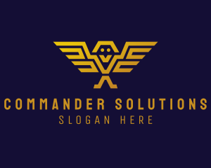 Sergeant - Modern Geometric Eagle Owl logo design