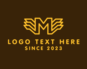 Commercial - Generic Outline Wing Letter M logo design