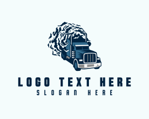 Freight - Smoke Forwarding Truck logo design