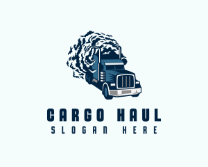 Smoke Forwarding Truck logo design