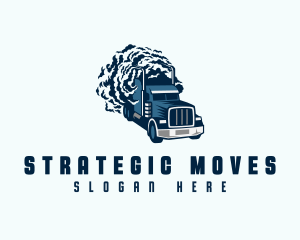 Smoke Forwarding Truck logo design