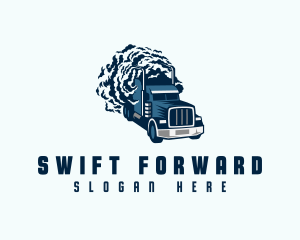 Smoke Forwarding Truck logo design