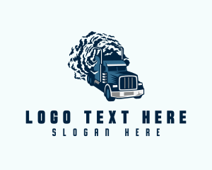 Moving Company - Smoke Forwarding Truck logo design