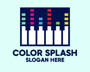 Electronic Piano Keyboard logo design