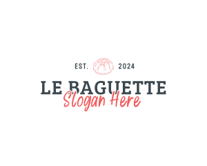 Baguette - Retro Patisserie Bakeshop logo design