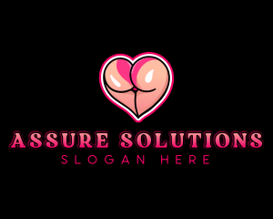 Erotic Heart Ass logo design